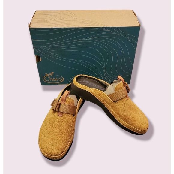 Chaco Shoes - Chaco Paonia Women's Slip on Sz 9 Suede Casual Shoes Caramel Brown JCH108880